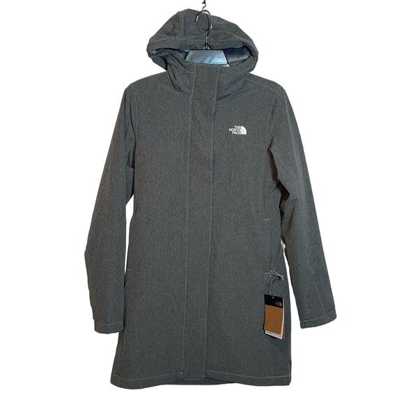 THE NORTH FACE Women's Shelbe Raschel Hooded Parka Grey, Small - Picture 1 of 13